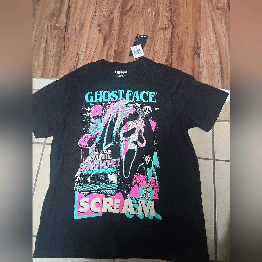 Ghost Face Black Graphic Tee